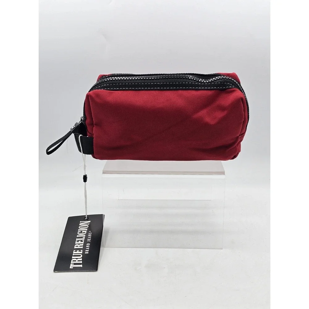 NWT True Religion Polyester Pouch - Color‎ Red - 8.75